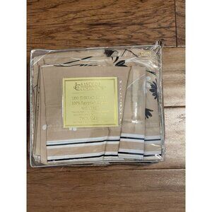 JS Sanders Collection 1200 Thread Count Egyptian Cotton Sheet Set Twin Floral